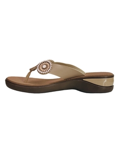 Sandália de dedo na cor Amêndoa Terra e Água Ref 481090 - comprar online