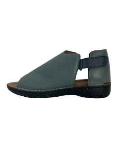 Sandália em Couro Cinza Levecom Ref 10321 - comprar online
