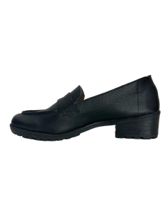 Mocassim em Couro Preto Tratorado Perte Ref 400 - comprar online