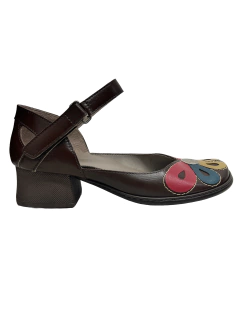 Sapato Boneca em Couro Color J.Gean Ref 0053