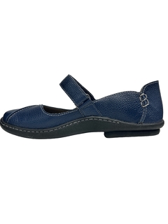 Sapato Boneca em Couro Azul Marinho JG Ref 0023 - comprar online
