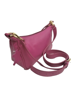 Bolsa Pequena Tiracolo em Couro Rosa Ref 316