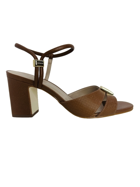 Sandália em Couro Âmbar Luz da Lua Ref 80610004