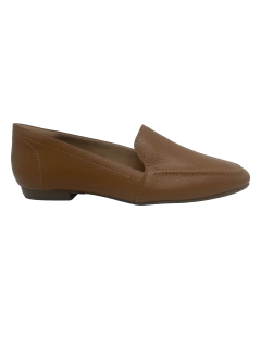 Mocassim em Couro Caramelo Myky Ref 2304