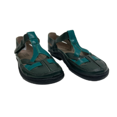 Sapato Boneca em Couro Verde JGean Ref 0011 - Myky Store