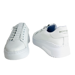 Tênis em Couro Napa Branco Bottero Ref 365105 - Myky Store