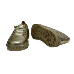 Imagem do Tênis em Couro Metalizado Dourado Bottero Ref 369504