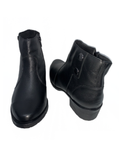Bota Couro Preta Cano Curto Balatore Myky Ref BC 007 - Myky Store