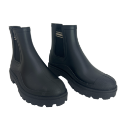 Imagem do Bota Impermeável Tratorado Preta Cano Baixo Terra e Água Ref 870007