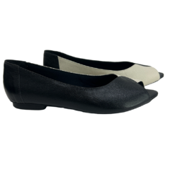 Peep Toe em Couro Bicolor Myky Oscarine Ref 1131 na internet
