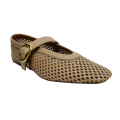 Sapatilha Boneca em Couro Nude Giulia Domna Ref 142069 - comprar online