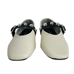 Imagem do Sapatilha Boneca em Couro Off White Giulia Domna Ref 142068