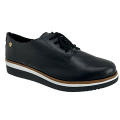 Mocassim em Couro Preta Giulia Domna Ref 205001 - comprar online