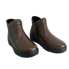 Imagem do Bota em Couro Caramelo Levecomfort Ref 11908