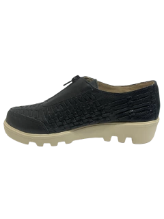 Sapatênis em Pelica Couro Preto Myky Ref 934 - comprar online