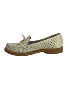Mocassim Couro Off White Giulia Domna Ref 254015 - comprar online