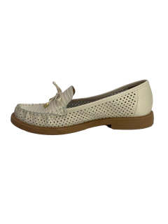 Mocassim Couro Off White Giulia Domna Ref 254015 - comprar online