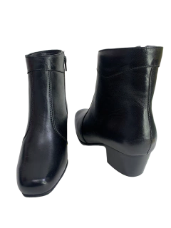 Bota Cano Médio em Couro Preta Mironelli Myky Ref 8400 na internet