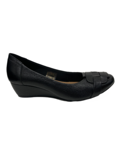 Sapatilha Couro Preta Myky Ref JL40