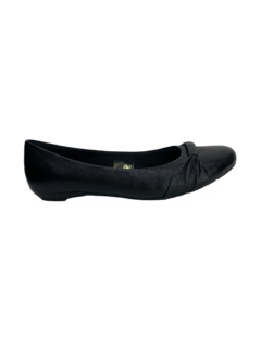 Sapatilha Couro Preta Myky Ref 30309