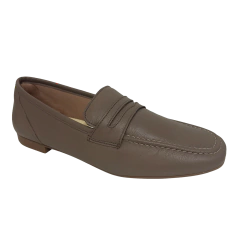 Mocassim Couro Nude Dossin Ref 8017