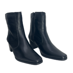 Imagem do Bota Couro Preta Cano Médio Mironelli Myky Ref 40000