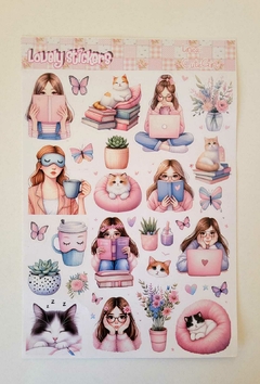 Lovely Stickers Troquelados - modelo Cute Girls - comprar online