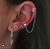 Earcuff triple cadena y ESTRELLA  P925 - comprar online