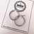 Par de argollas combinadas TEXTURAS  AQ - comprar online