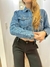 Campera jean brillo