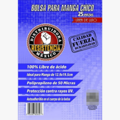 Bolsa para manga tamaño chico con 25pz