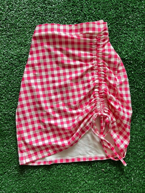 Saia Francine com Franzido Frontal Diversas Cores - Maré Chic