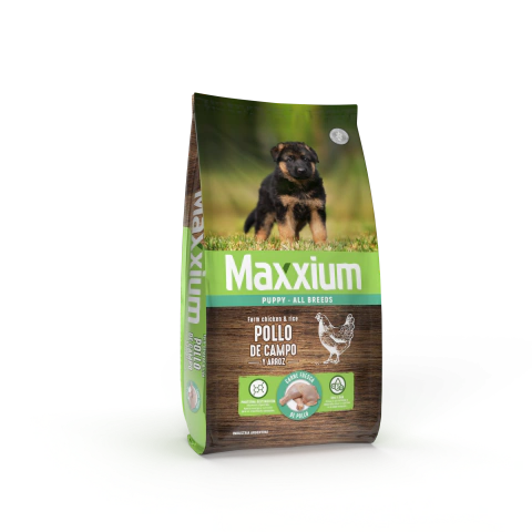 MAXXIUM PERRO POLLO PUPPY X15G
