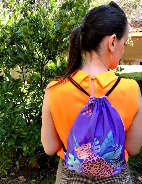 Mochilinha Saquinho Onça