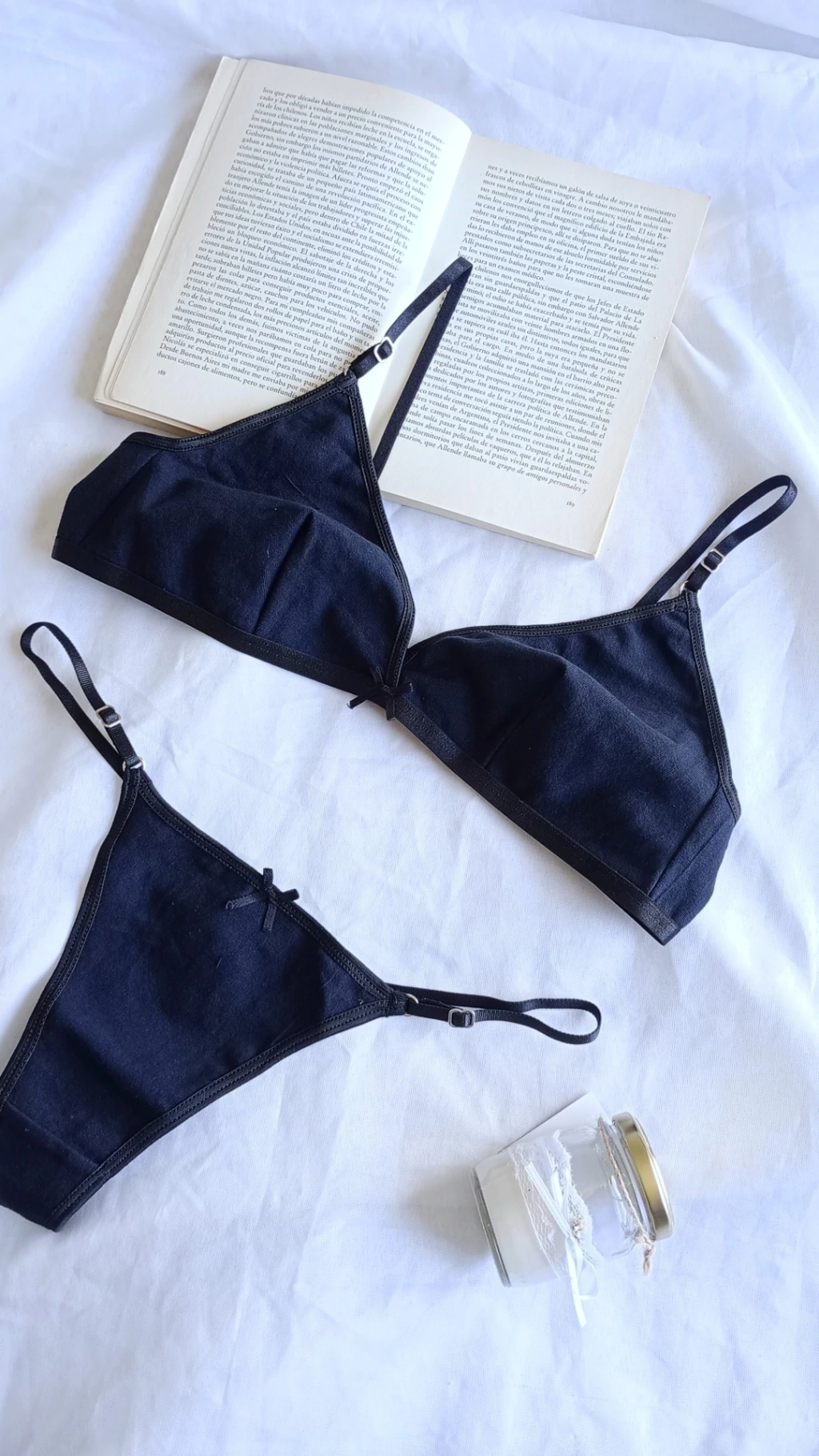IRINA - BRALETTE DE ALGODÓN BASIC NEGRO