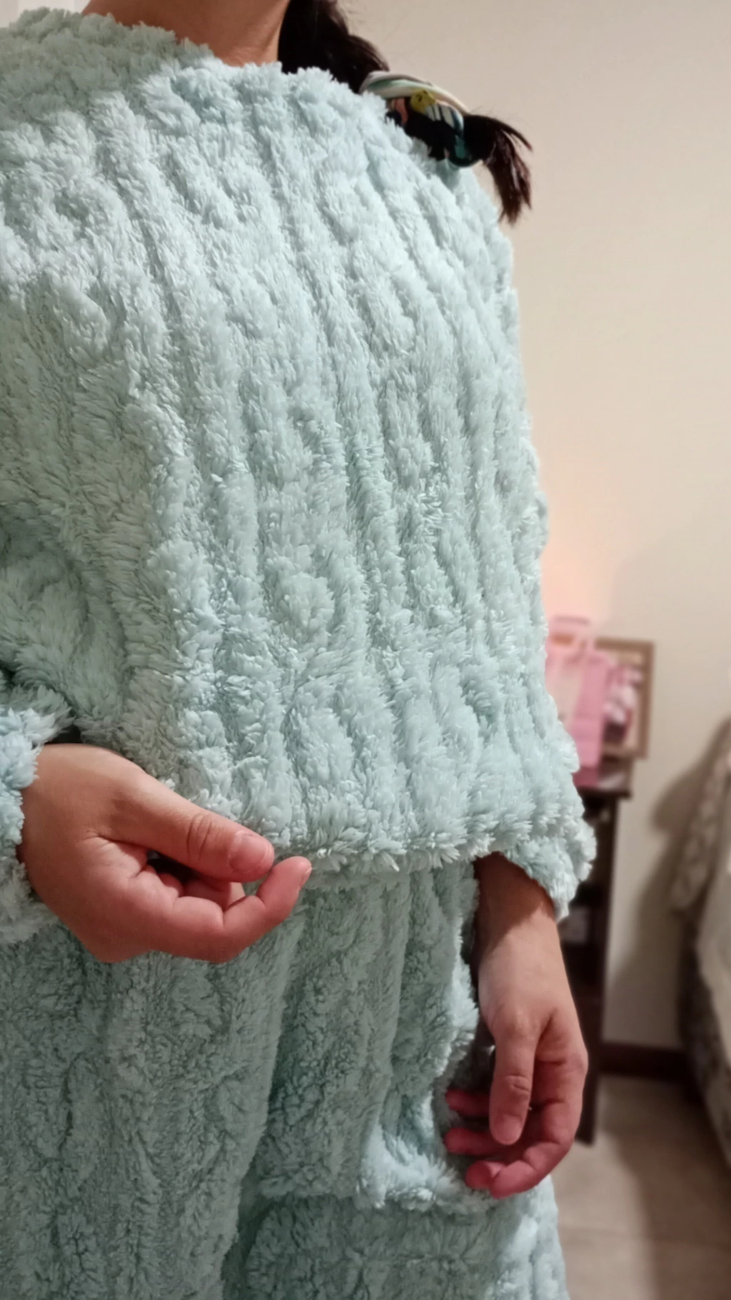 PIJAMA DOLLY - POLAR SOFT CELESTE