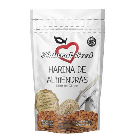 HARINA DE ALMENDRAS SIN TACC NATURAL SEED X200GRS - comprar online