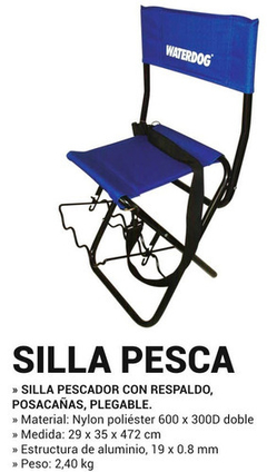 Silla Pesca Waterdog en internet