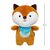 Pelúcia Turminha Soft Raposa - CWB KIDS - Compre produtos de bebê, brinquedos e presentes! 