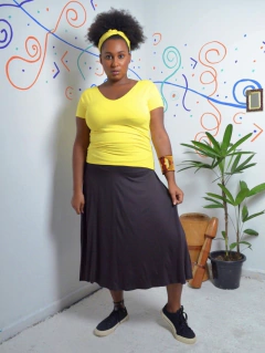 Saia Midi - Loja Babado de Chita - Moda simples e inteligente para quem valoriza estilo e autenticidade! Peças versáteis para todos os momentos