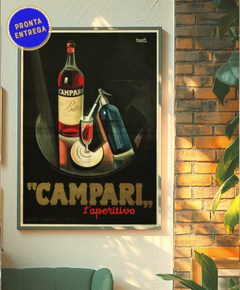 Poster Vintage L'aperitivo Campari - Pronta Entrega - comprar online