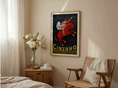 Quadro Poster Decorativo Cinzano Estilo Vintage Retrô - A3 - Evoé Vinhos - Loja de Vinhos e Acessórios