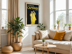 Quadro Poster Cordial Campari Retrô A3 - Evoé Vinhos - Loja de Vinhos e Acessórios