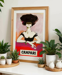Quadro Poster Decorativo Cordial Campari Estilo Vintage - A3