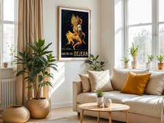 Quadro Poster Decorativo Eau Dejean Vintage Retrô - A3 - Evoé Vinhos - Loja de Vinhos e Acessórios