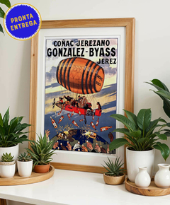Poster Estilo Vintage - Gonzalez Byass - Pronta Entrega - comprar online