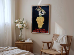 Quadro Poster Decorativo Joseph Perrier Vintage Retrô - A3 - Evoé Vinhos - Loja de Vinhos e Acessórios