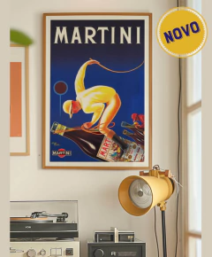 Quadro Poster Estilo Vintage Retro Martini - comprar online
