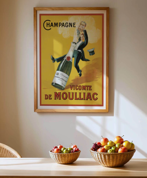 Quadro Poster Vicomte Moulliac Retro - A3 - comprar online