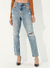 Calça Jeans Bruna com Correntes